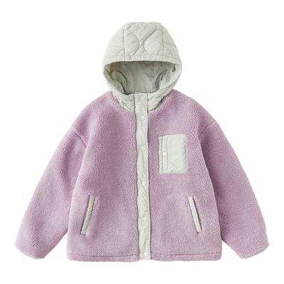 女童摇粒绒外套羊羔绒外套加绒