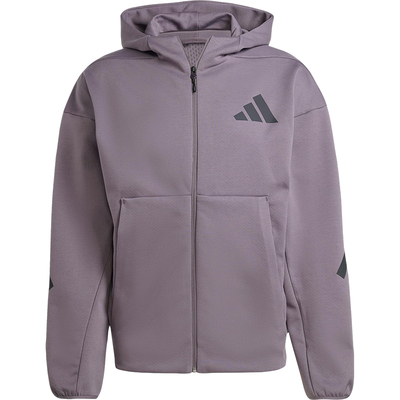 Adidas/阿迪达斯正品2025春季男士经典针织连帽运动外套JD2911