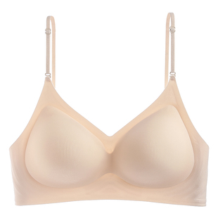 挂脖式美背内衣女2025新款爆款隐形无痕露背吊带一体式防下垂文胸