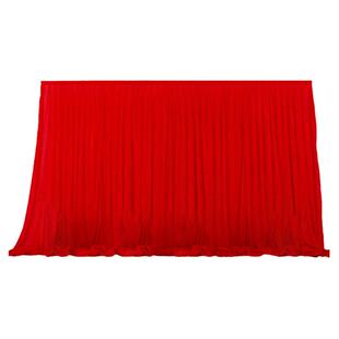 金丝绒舞台背景幕布帷幔婚礼加厚绿红色绒布婚庆订婚布置装饰布幔