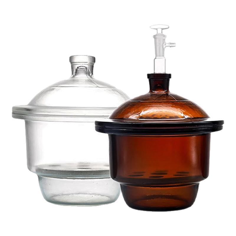 玻璃干燥器实验室透明真空180/240/300/400/450加厚减压罐缸带盖