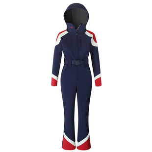 Ski carver瘦版单板双板连体滑雪服方防水抓绒女款套装修身瘦长腿