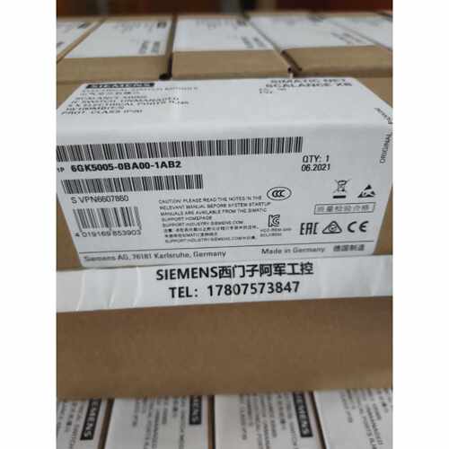 议价6GK5005-0BA00-1AB2西门子XB005交换机5端口6GK50050BA001AB2