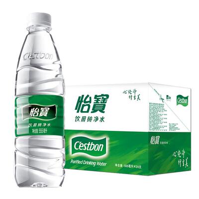 怡宝饮用纯净水整箱555ml*24瓶