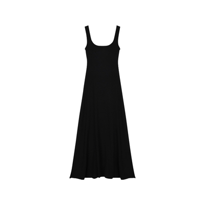 alex stevens宽肩带吊带连衣裙女纯色收腰显瘦长裙子海边度假