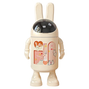 多巴胺客厅垃圾桶家用2025新款室内厕所带盖创意可爱纸篓高颜值