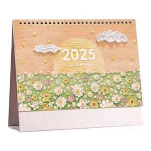 2026年台历日历本创意简约桌面摆件马年新款月历定制工作打卡小计划本商务办公ins风考研日历2025记事台历本