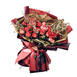 流星雨欧雅纸双色纯色防水鲜花包装纸花束包花欧亚纸花艺材料资材