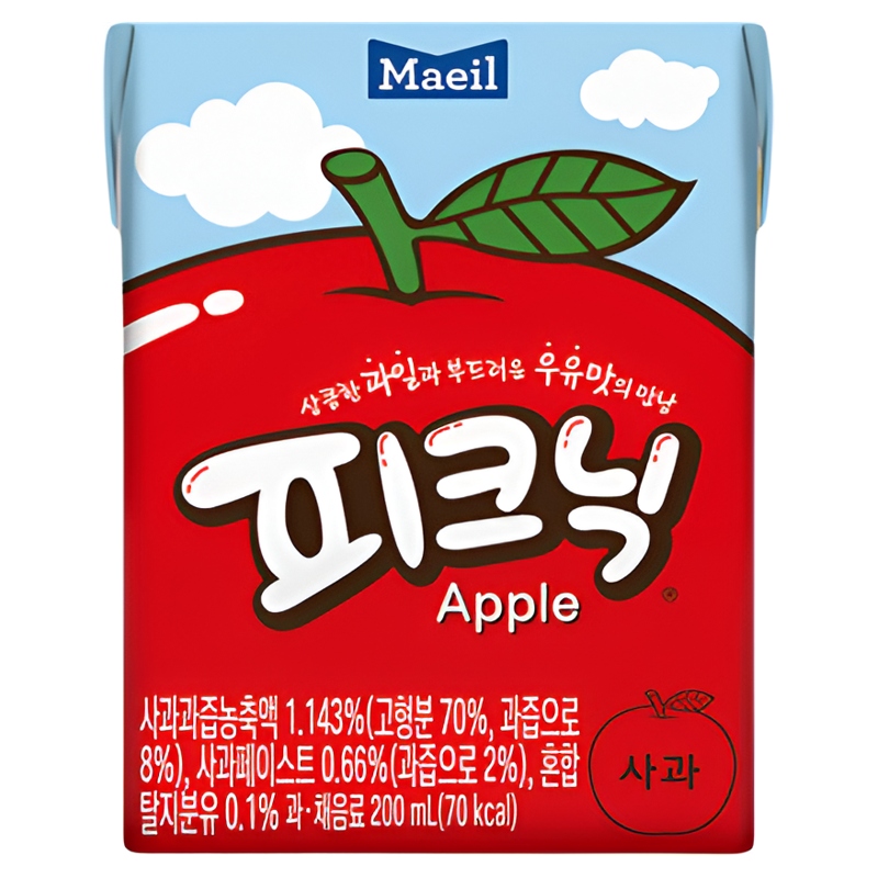 【进口】Maeil每日韩国葡萄苹果汁果蔬汁低卡0脂轻食儿童饮料12盒