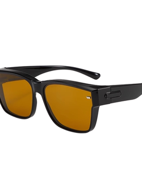 方框偏光TR套镜近视开车太阳镜