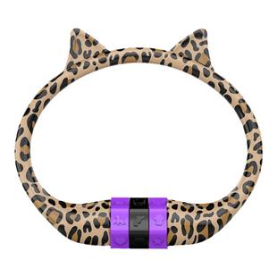 kuwayo空蛹自行车豹纹密码锁大行小布折叠车童车便携防盗锁猫配饰