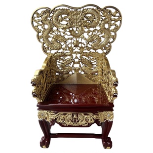 九龙椅木雕龙椅太师椅中式打坐椅大师盘坐扶乩乩童椅子法师椅神椅