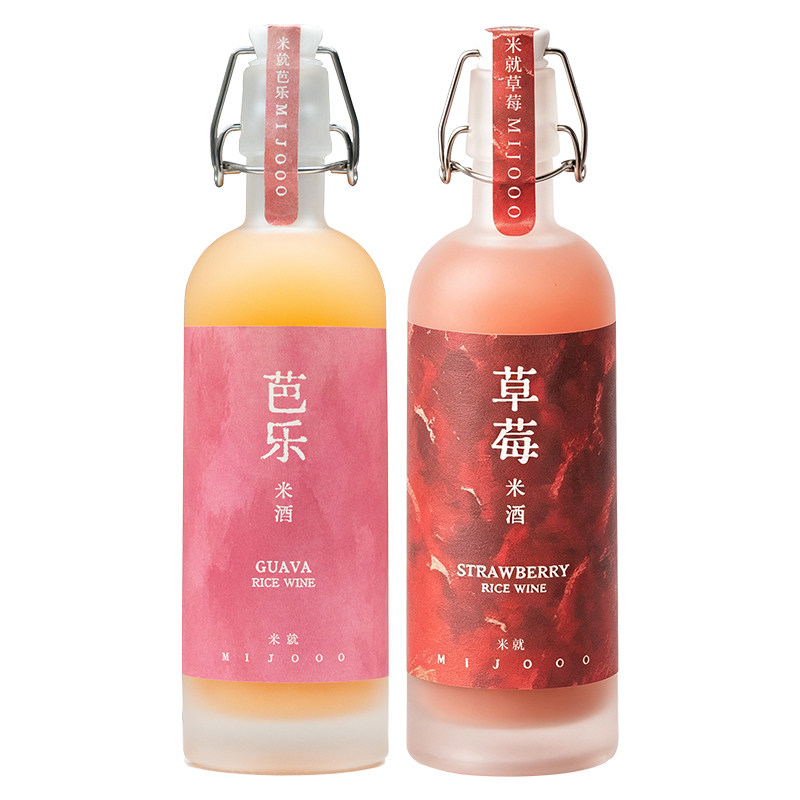 糯言米酒芭乐草莓米酒500ml