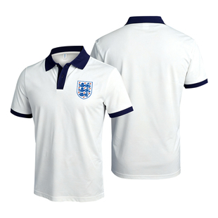 【官方正版】英格兰国家队 | 蓝白拼色POLO夏日休闲商务短袖