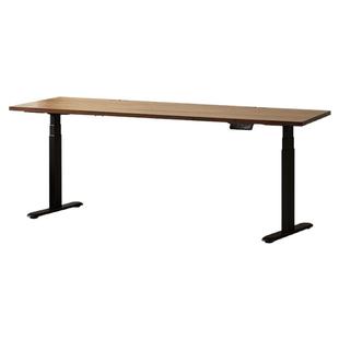 全实木升降电脑桌家用台式办公桌书桌智能电动可调节工作台电竞桌