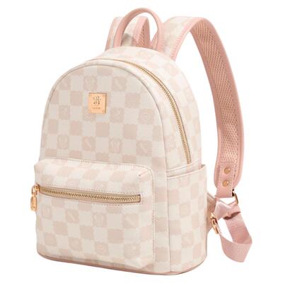 迪士尼正品米奇格纹通勤双肩包女