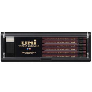 日本原装进口UNI三菱铅笔 1887硬度测试专用铅笔 原木杆铅笔书写铅笔小学生书写铅笔 17种硬可选 素描铅笔