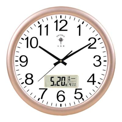 北极星简约静音日历挂钟