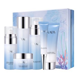 欧佩珍珠水精灵润泽保湿六件套盒补水保湿提亮学生护肤品水乳套装