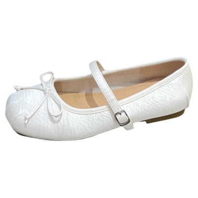 配裙子浅口平底气质晚晚玛丽珍鞋