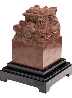 福雅禄洛阳红风水玉玺摆件