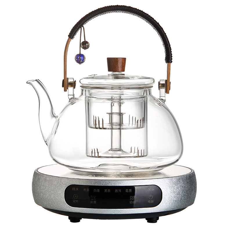 电陶炉煮茶器玻璃煮茶壶2026新款家用多功能智能煮茶套装茶具