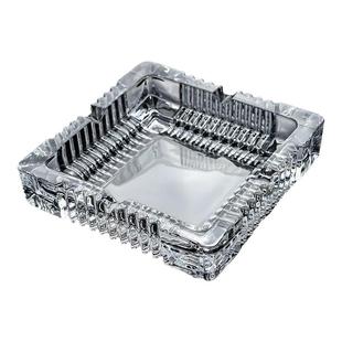 玻璃装饰烟灰缸创意水晶个性潮流家用客厅酒店办公室大气简约透明