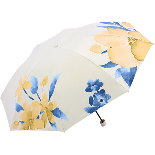 雨伞天堂伞官方正品女高颜值晴雨两用黑胶防晒防紫外线加厚遮阳伞