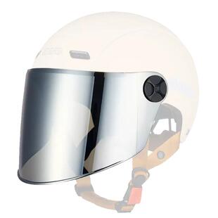 BEON头盔B118加长镜片浅茶镀银透明短镜片防晒