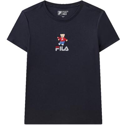 FILA斐乐官方短袖T恤女纯棉上衣