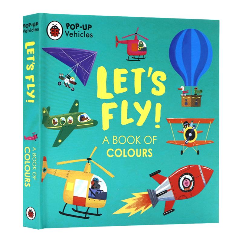 让我们飞吧!英文原版绘本 Pop-Up Vehicles Let's Fly!  交通工具弹出式立体操作书低幼英语启蒙图画纸板书精装进口读物Ladybird