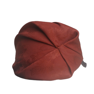 新中式香云纱头箍女士法式复古真丝遮白发半帽小帽子发箍晚宴发饰