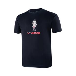 夏季victor胜利羽毛球服短袖男款维克多T恤透气速干跑步运动服女