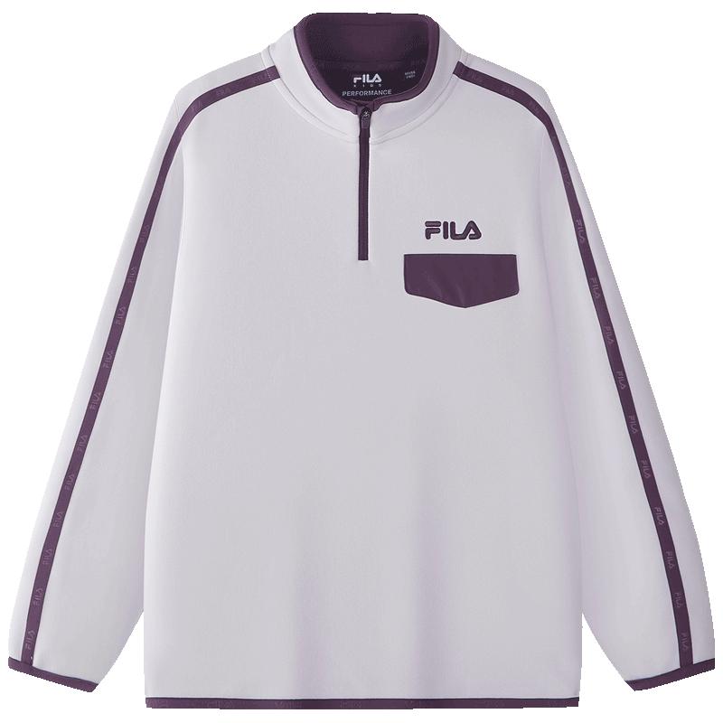 FILA KIDS斐乐童装儿童套头卫衣26冬季新款男女童加绒保暖上衣