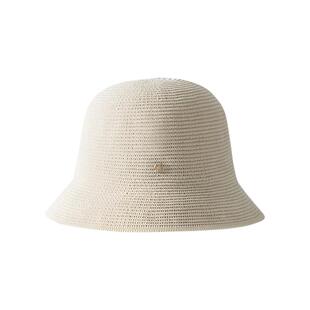 进口日本和纸帽子女轻薄透气可折叠水洗渔夫帽百搭遮阳防晒太阳帽