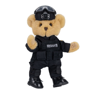 bears'home熊之家特警警察小熊玩偶公仔生日礼物职业形象专属定制