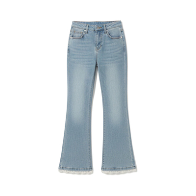 300斤大码胖mm显瘦遮肉喇叭裤女