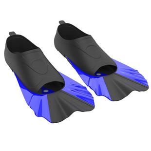 游泳脚蹼男女浮潜蛙鞋儿童专业训练自由泳蝶泳硅胶短脚蹼潜水鸭蹼