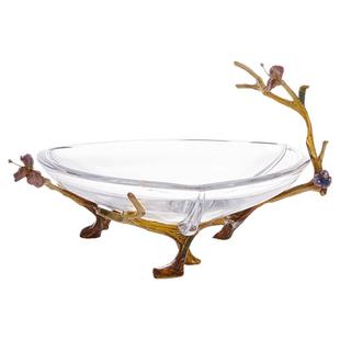 圣朗伦中式珐琅彩果盘客厅茶几摆件罗比罗丹装饰品抖音同款水果盘