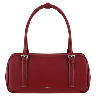 STAND OIL韩国女士25冬季经典廓形带扣通勤方形保龄球包包MUSINSA