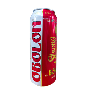 (酒精度8.5度)乌克兰原装进口奥伯龙烈性啤酒500ml拉罐装整箱