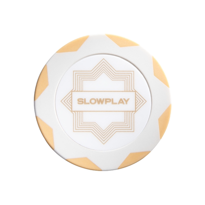 SLOWPLAY德州扑克粘土筹码白金|黏土有面值无面值专业定制筹码币