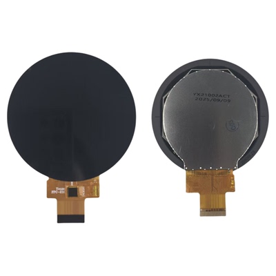 2.1寸圆形tft模组MIPI接口480*480 st7701s电容触摸芯片CST826