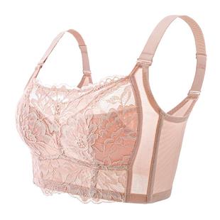 吊带裙专用内衣透明肩带夏季薄款全罩杯收副乳可拆卸抹胸式文胸罩