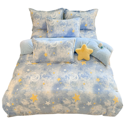 牛奶绒加绒加厚四件套