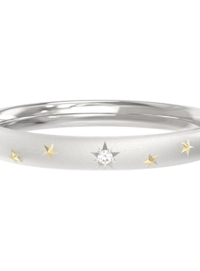 Mouhooland/暮后之地圣诞星系列星尘之戒情侣食指戒小众设计指环