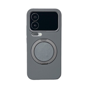 适用小米17promax支架手机壳潮壳技360度旋转支架xiaomi14/15pro软壳小米14pro液态硅胶全包15四角防摔锁甲