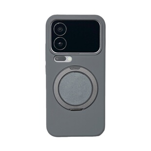 适用小米17promax支架手机壳潮壳技360度旋转支架xiaomi14/15pro软壳小米14pro液态硅胶全包15四角防摔锁甲