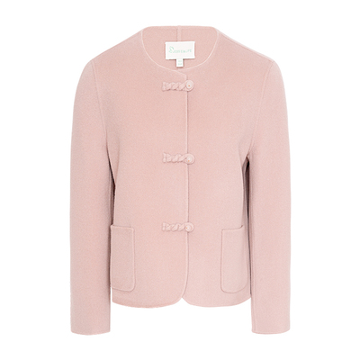 JESSIE绵羊毛国风盘扣毛呢外套女