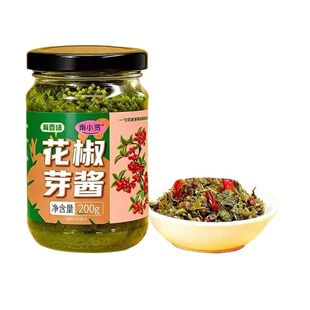 正宗花椒芽酱花椒酱新鲜麻椒叶嫩芽麻辣开盖即食拌饭酱拌面下饭菜